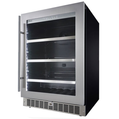 Danby - 5.6 CuFt Integrated Beverage Center, 6 Wine Bottles & 126 Beverage Cans | SPRBC056D1SS