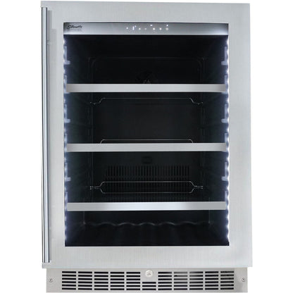 Danby - 5.6 CuFt Integrated Beverage Center, 6 Wine Bottles & 126 Beverage Cans | SPRBC056D1SS