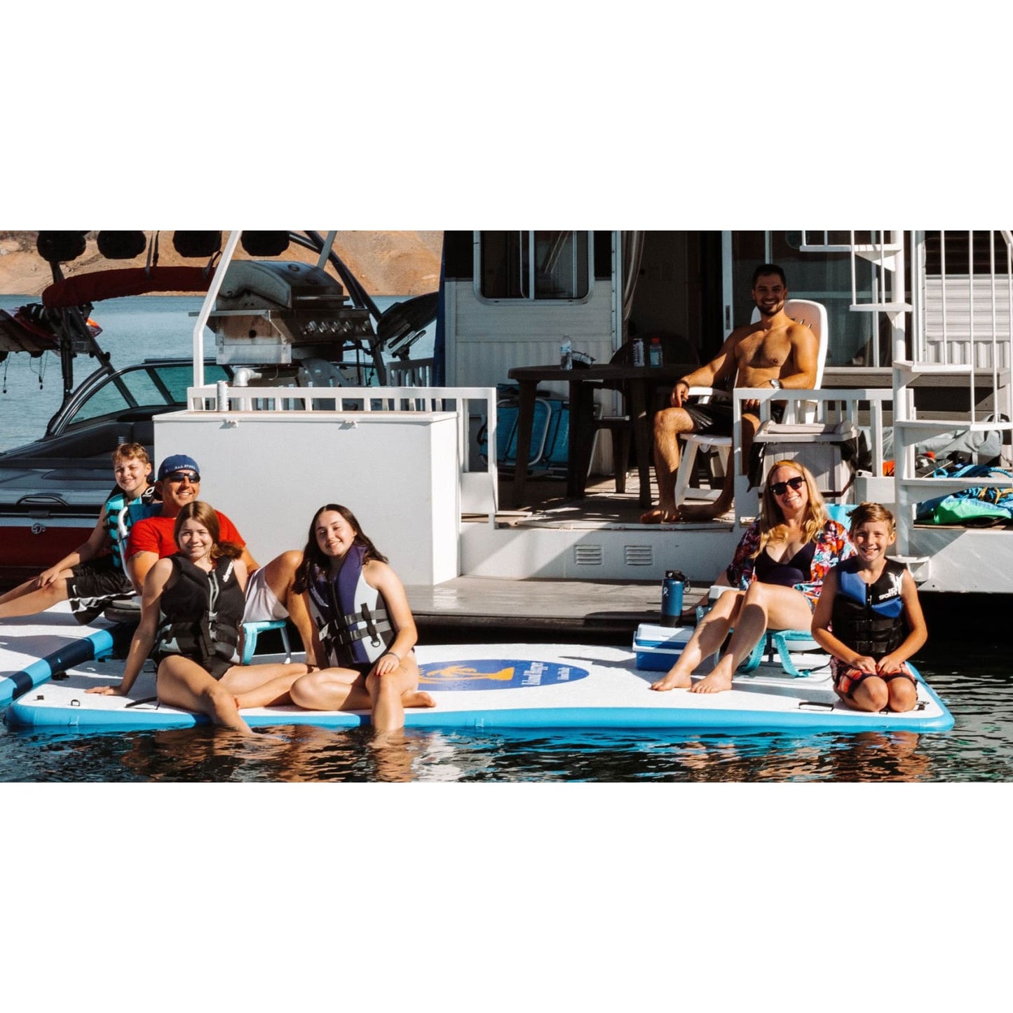 Island Hopper Island Buddy 12 foot Inflatable Water Platform & Dock - IH-BUDDY-12