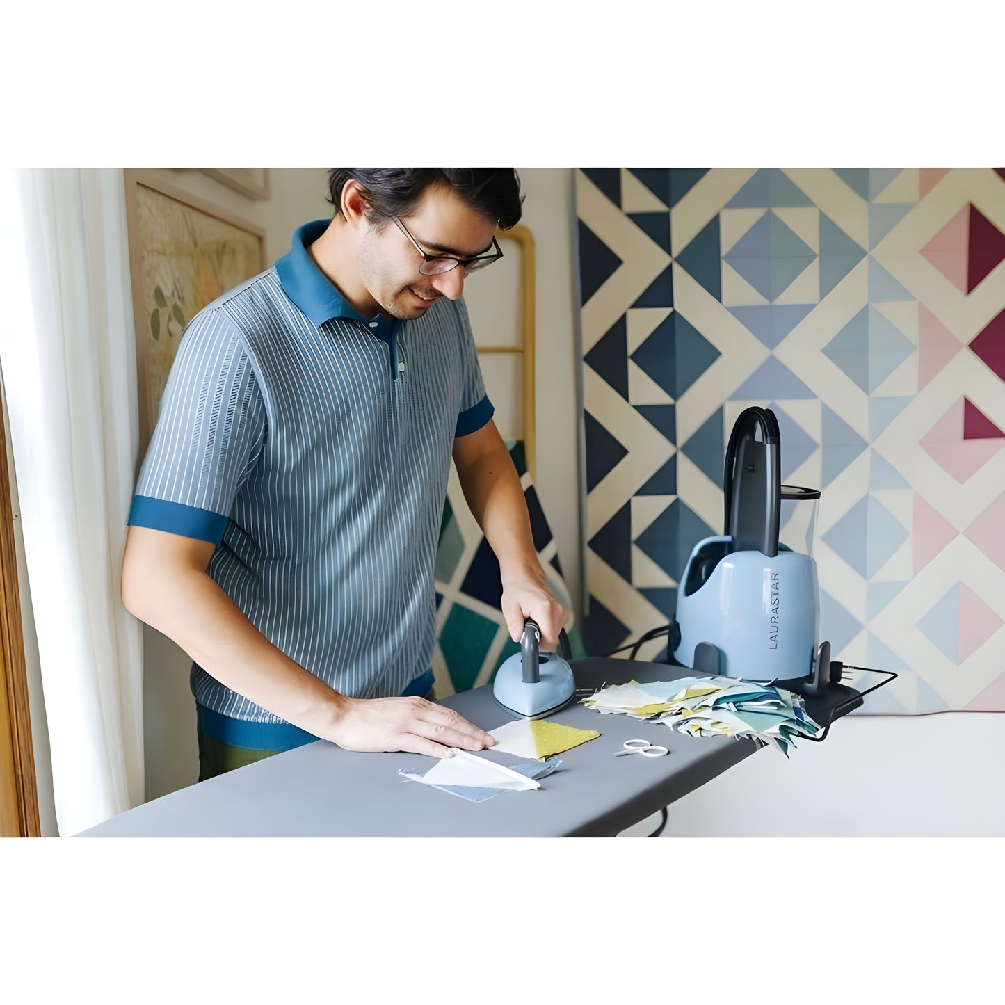 Laurastar Lift Plus+ Steam Iron in Sky Blue - 000.0605.530
