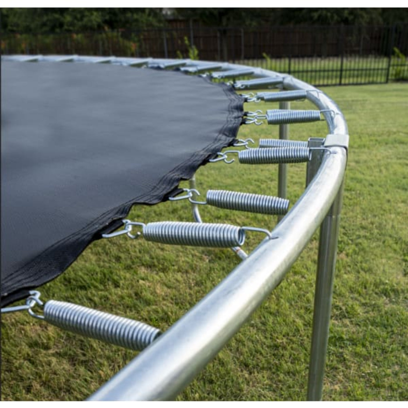 Jumpking 15' TRAMPOLINE 7 LEGS / 7 POLES WITH UNIVERSAL BASKETBALL HOOP - JK157P3UBHC2