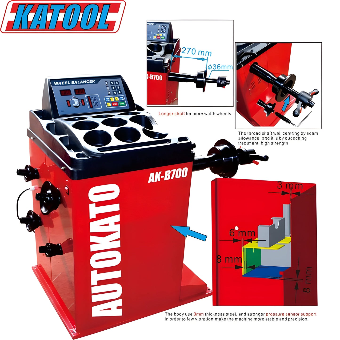 Katool Tire Changer T835 & Wheel Balancer B700 - T835+B700