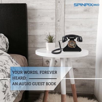SpinPix360 Industrial Style Telephone Style Audio Guest Book