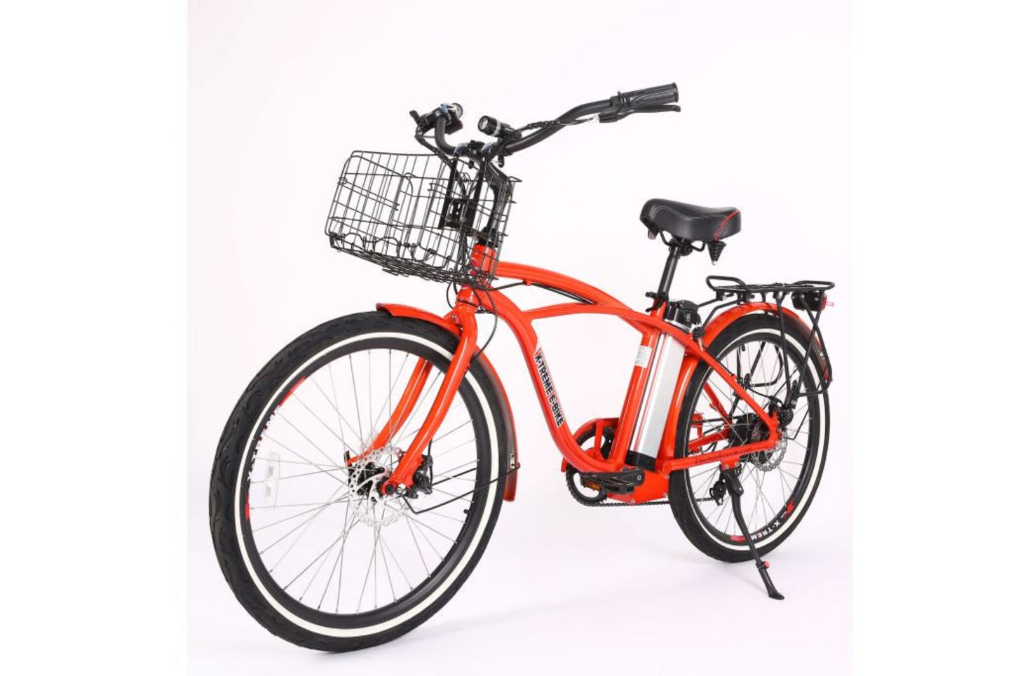 X-Treme Newport Elite 24 Volt Beach Cruiser Electric Bike - 24NEWPORT-E BLU