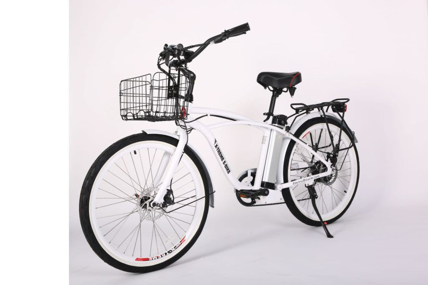 X-Treme Newport Elite 24 Volt Beach Cruiser Electric Bike - 24NEWPORT-E BLU