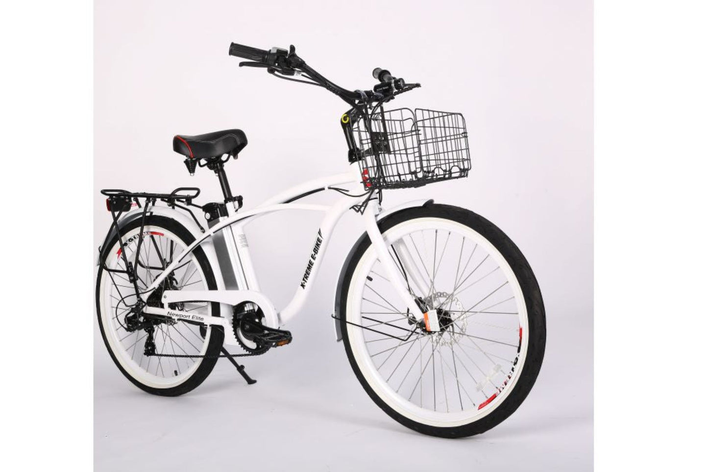 X-Treme Newport Elite 24 Volt Beach Cruiser Electric Bike - 24NEWPORT-E BLU