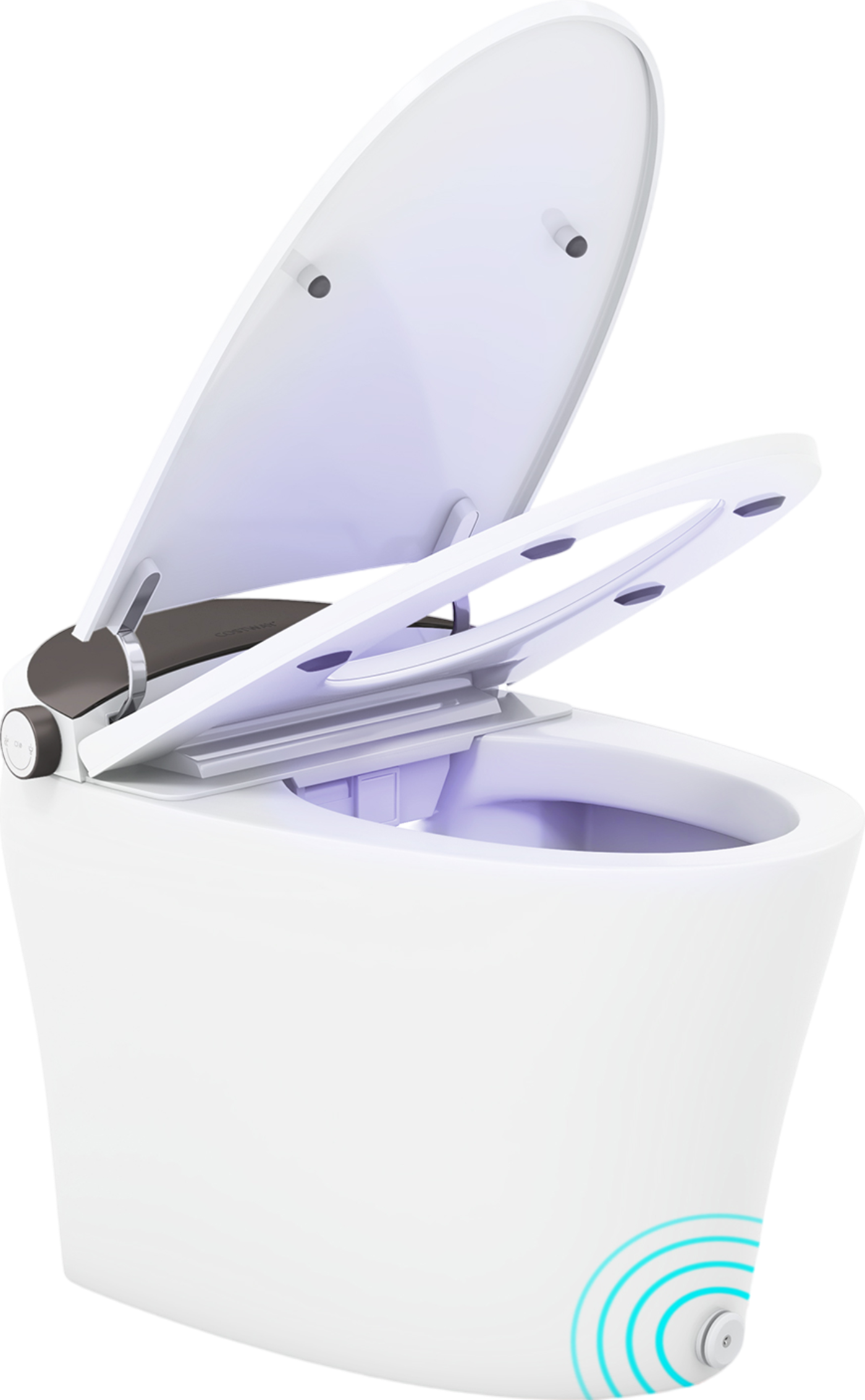 Costway Elongated Smart Toilet Bidet 1.16 GPF Auto Open Lid Heated Seat New - BA8186US-WH