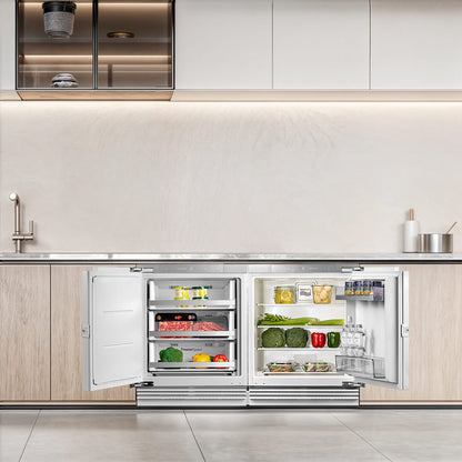 Ca'Lefort 24'' Undercounter Panel Ready Refrigerator & Freezer Bundle - CLF-BD-106WA1EQ+CLF-BC-135WA1EQ