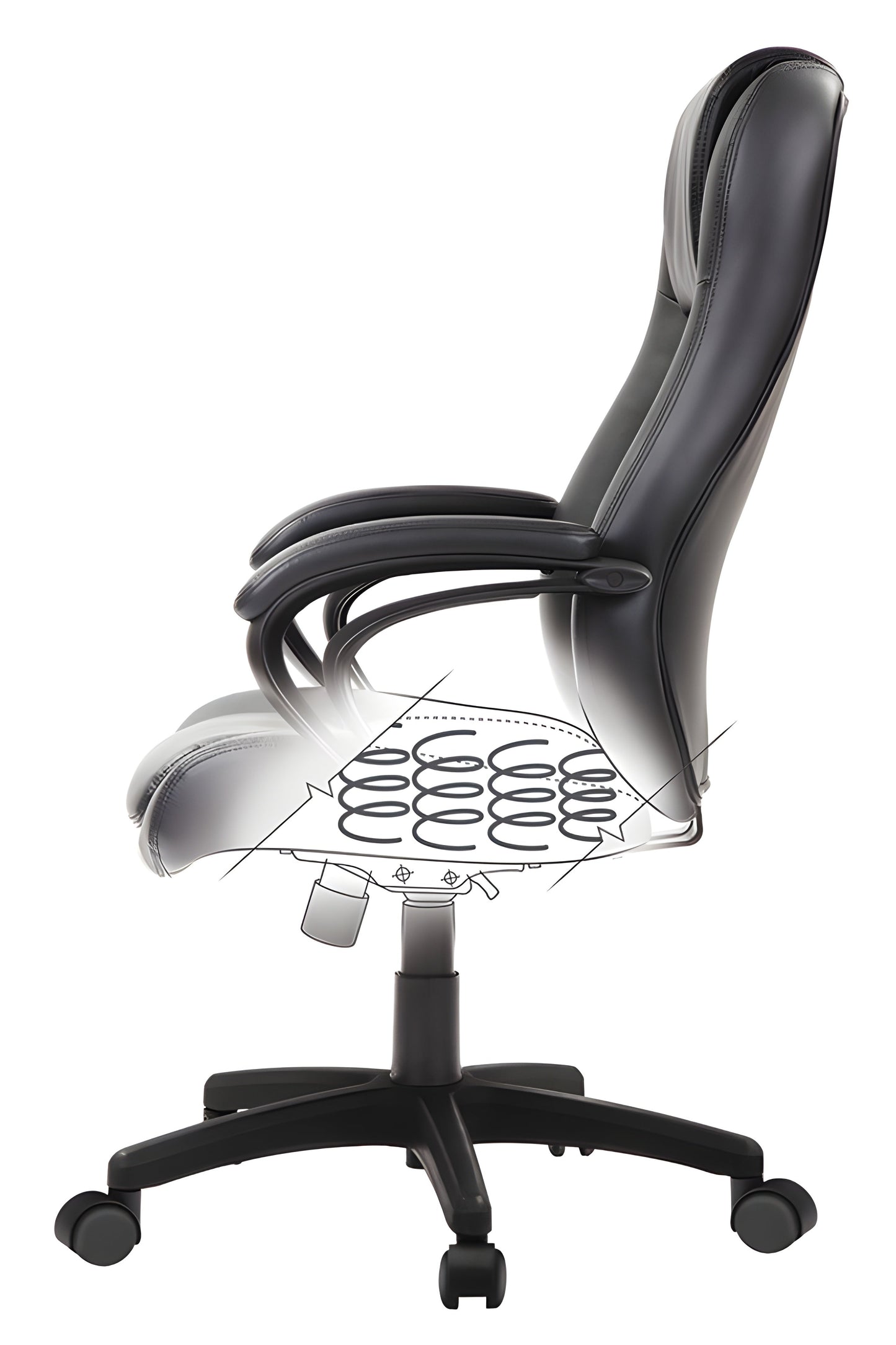 EuroTech Pembroke Coil Spring Executive Leather Tilter - EUR-LE521