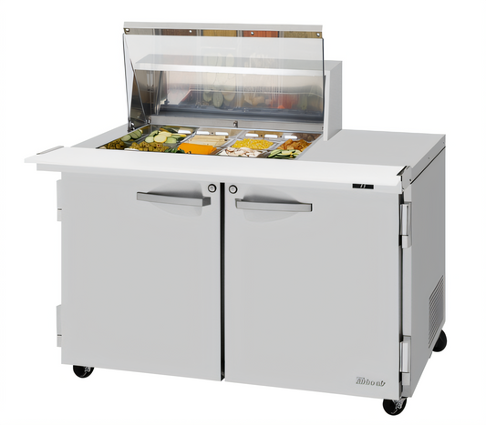 Turbo Air PRO Refrigerated Prep Tables - PST-48-12M-N-CL