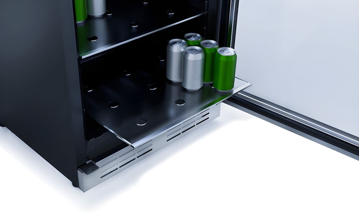 Elica -  Single Door, Single Zone, Beverage Center, 23 7/16" W x 22 7/16" D x 33-34" H, 4.8 cu/ft   - Undercounter Refrigerator-EBS51SS1