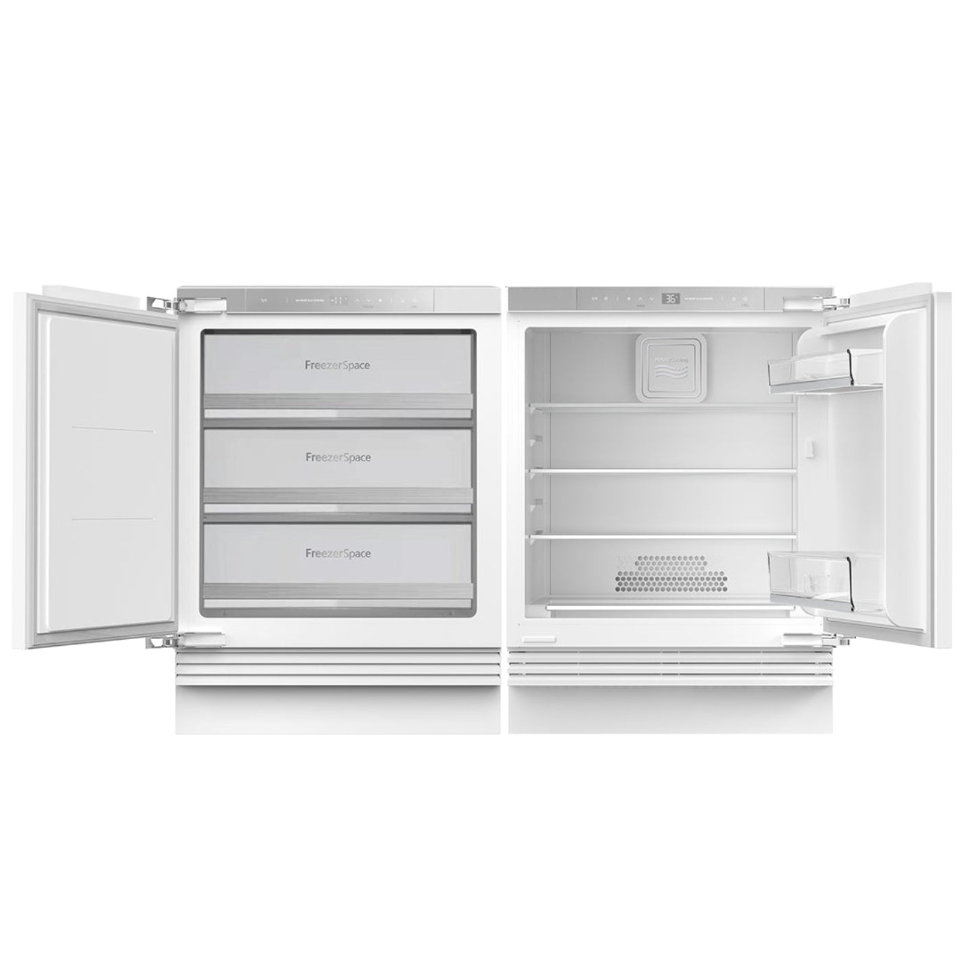 Ca'Lefort 24'' Undercounter Panel Ready Refrigerator & Freezer Bundle - CLF-BD-106WA1EQ+CLF-BC-135WA1EQ