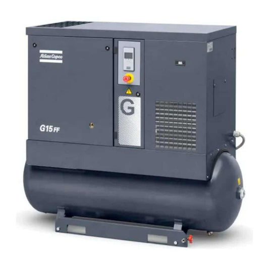 Atlas Copco 20HP, 62.8 CFM, 71 Gallon G15 Rotary Screw Air Compressor 208-230/460V - 8153293041