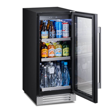Ca'Lefort 15 inch 100 Can Beverage Refrigerator, Built in or Freestanding - CLF-BS15