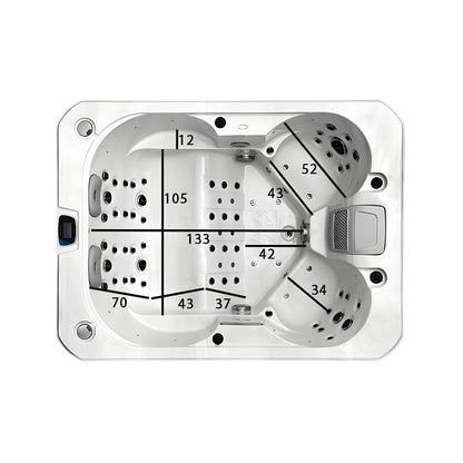 Sauna Hammam - ARCHIPEL® GT4 COMPACT 2 TO 4 SEATER HOT TUB - BALBOA® THERAPEUTIC SPA 215 X 160 CM - MK530177681