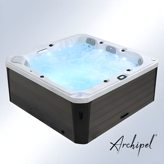 Sauna Hammam - ARCHIPEL® GT5 5-SEATER HOT TUB - BALBOA® THERAPEUTIC SPA 215 X 215 CM - PREORDER June 2023