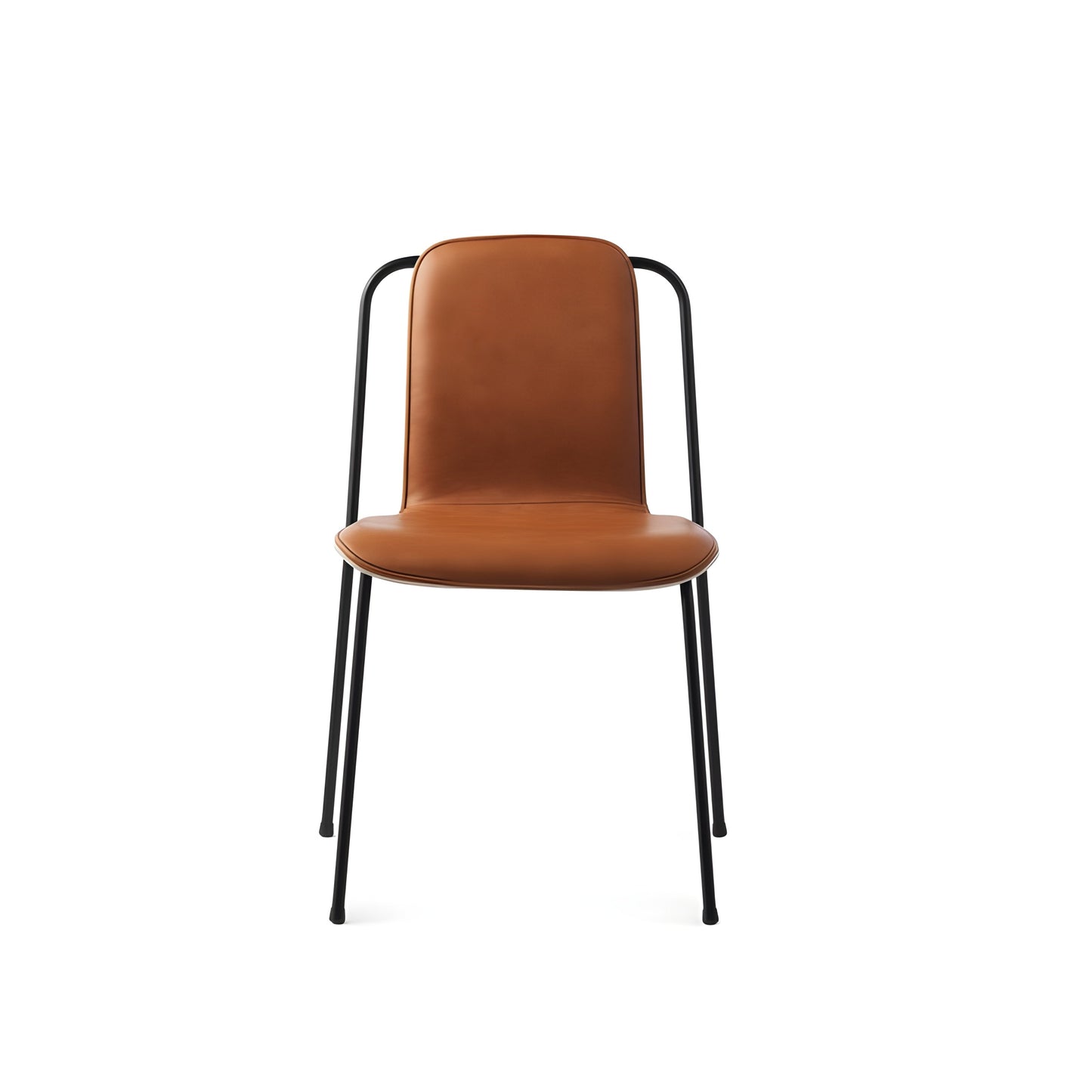 Normann Copenhagen Studio Chair Front Upholstery - Black Steel - Set of 2 - 601863