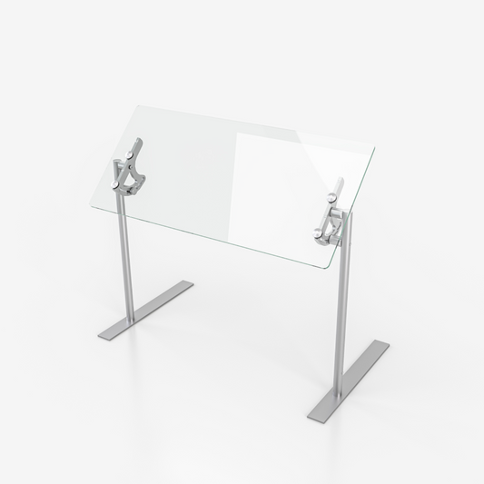 Spring USA VG3-P-54 Versa-Gard FreeStyle Glass Food Shield, 54" x 28" - SPVG3P54