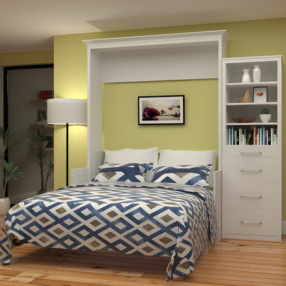 Horizontal Murphy Bed with Desk, Queen Size, by Leto Muro