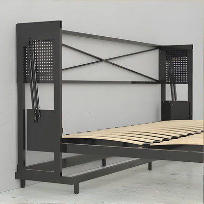 Horizontal Murphy Bed with Desk, Queen Size, by Leto Muro