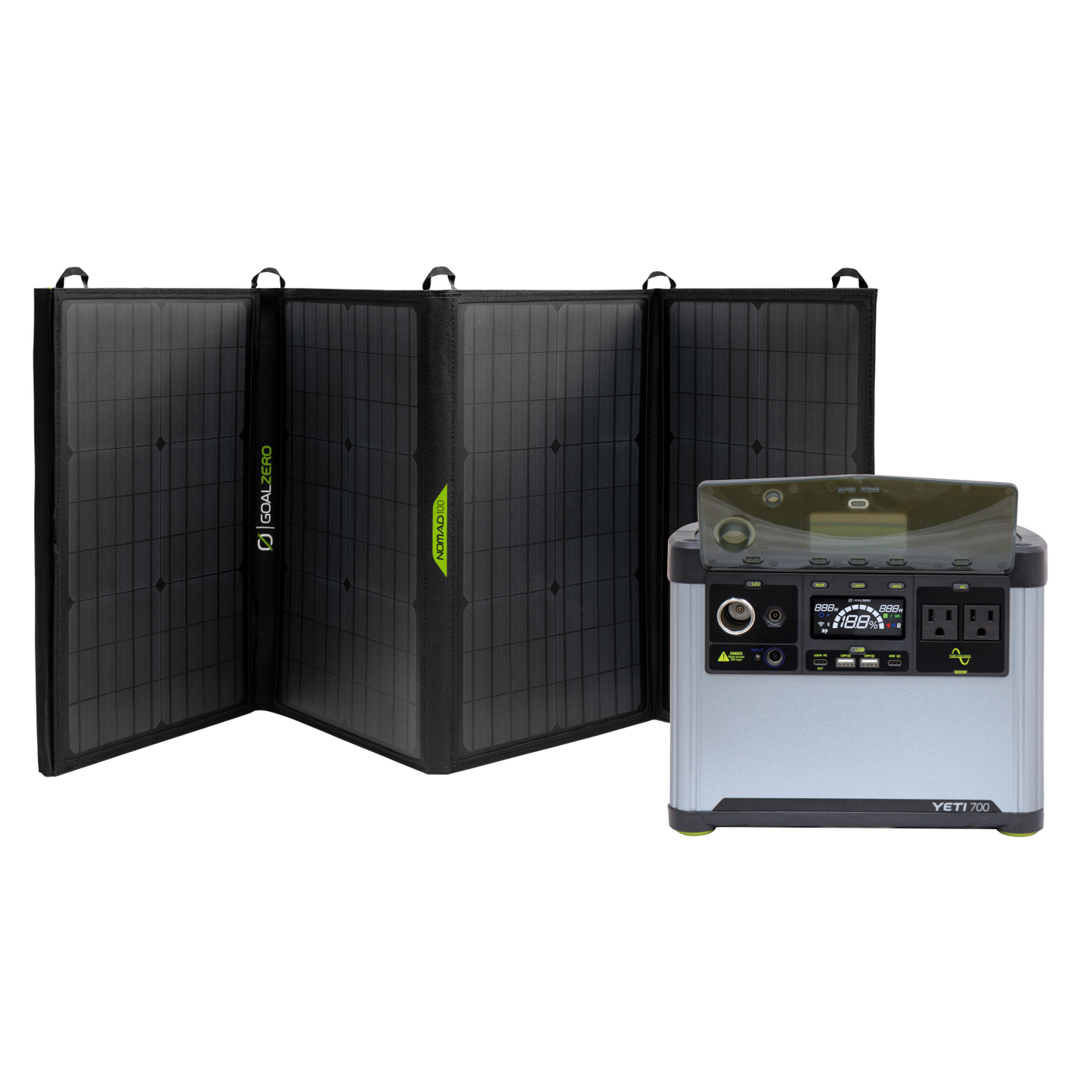Goal Zero Yeti 700 + Boulder 100 BC Solar Generator - 44579