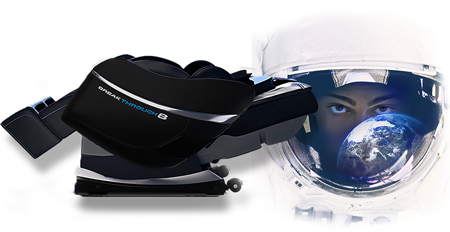 Medical Breakthrough 5 Version 3.0 True 4D Deep Tissue Massage System™ The Medical Breakthrough 5 is engineered to help fix your posture, reduce pain throughout your entire body, and help you fall asleep. Medical Breakthrough has always strived to bring massage chairs and medical science together, and this chair is no exception.  The chair features Medical Breakthrough's Zero Gravity Sleep System™, which will assist you in finding the optimal position for your maximum comfort.